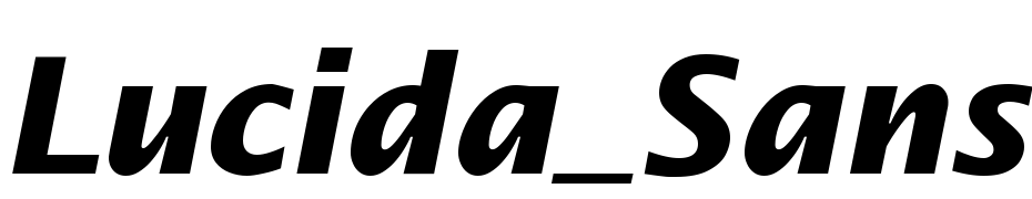 Lucida_Sans Bold Italic Schrift Herunterladen Kostenlos